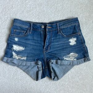 high-waisted shorts